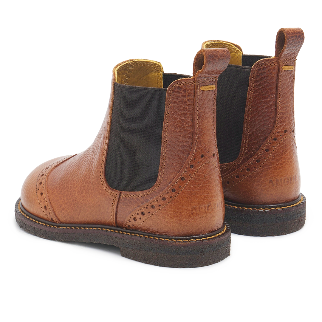 Chelsea Stiefel mit brogue lochmuster