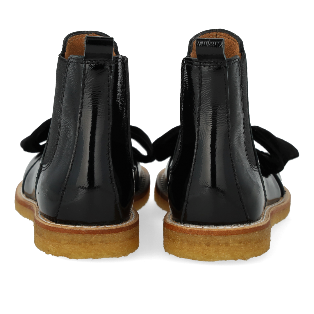 Chelsea-Stiefel mit Velours-Schleife
