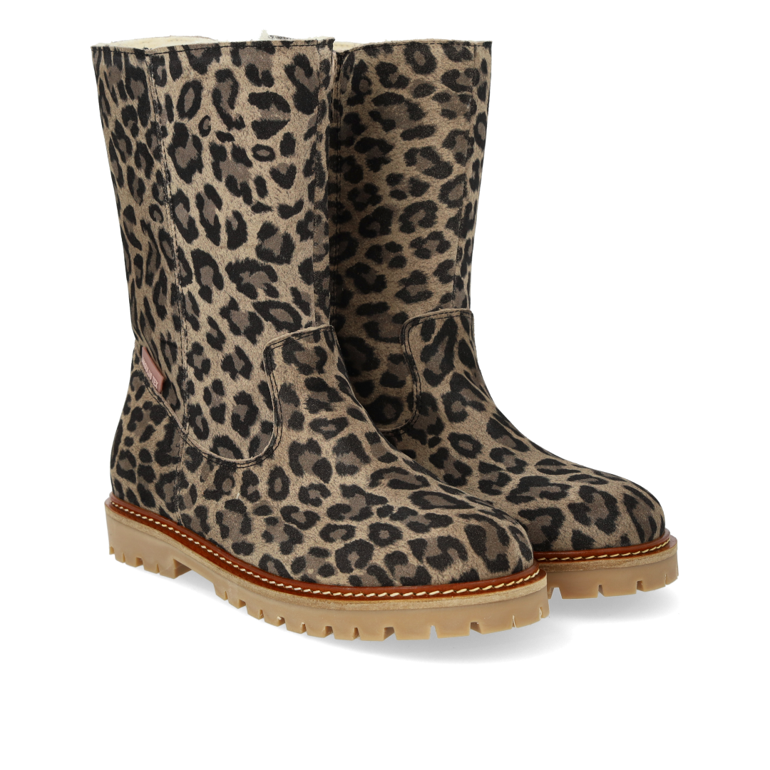 Klassischer mittelhoher TEX-Stiefel aus Wildleder