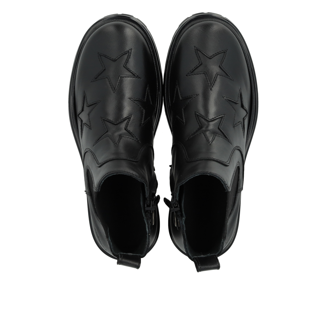 Chelsea-Stiefel mit sternförmigem Cut-out-Muster