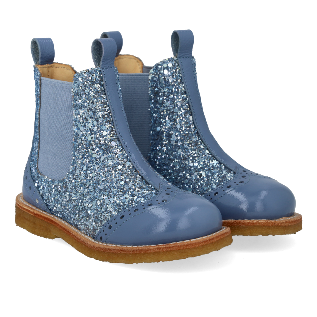 Chelsea-Stiefel mit Brogue-Lochmuster