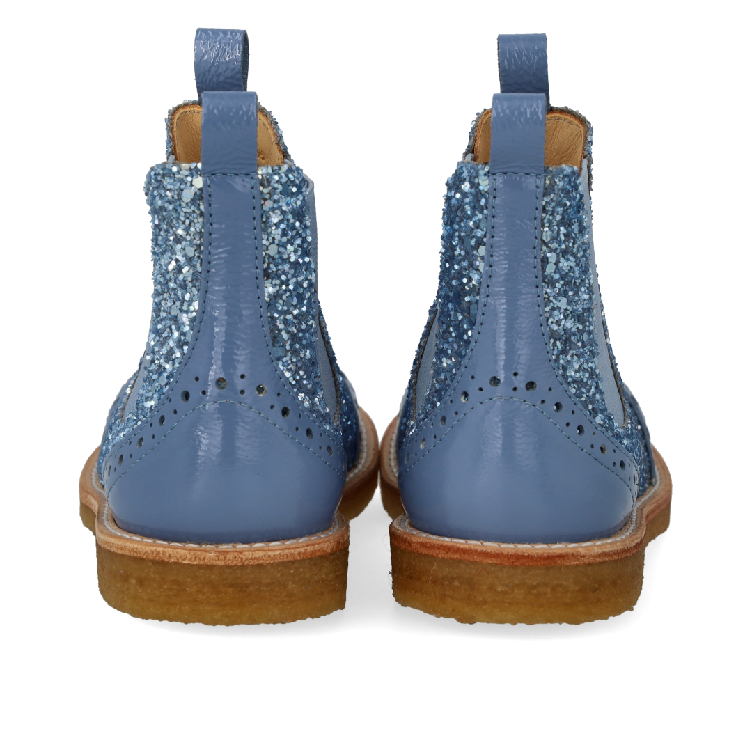 Chelsea-Stiefel mit Brogue-Lochmuster
