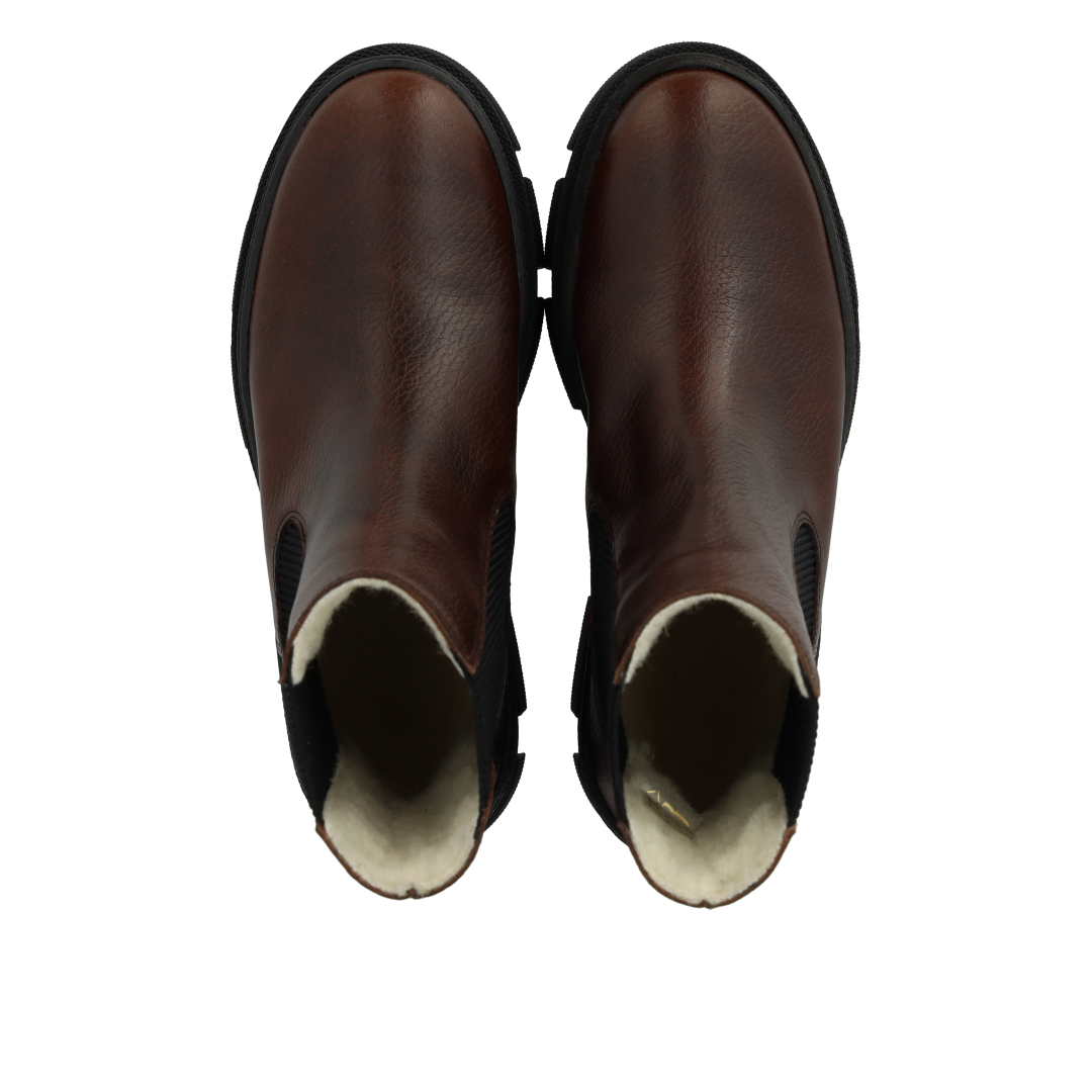 Chelsea-Stiefel mit Wollfutter