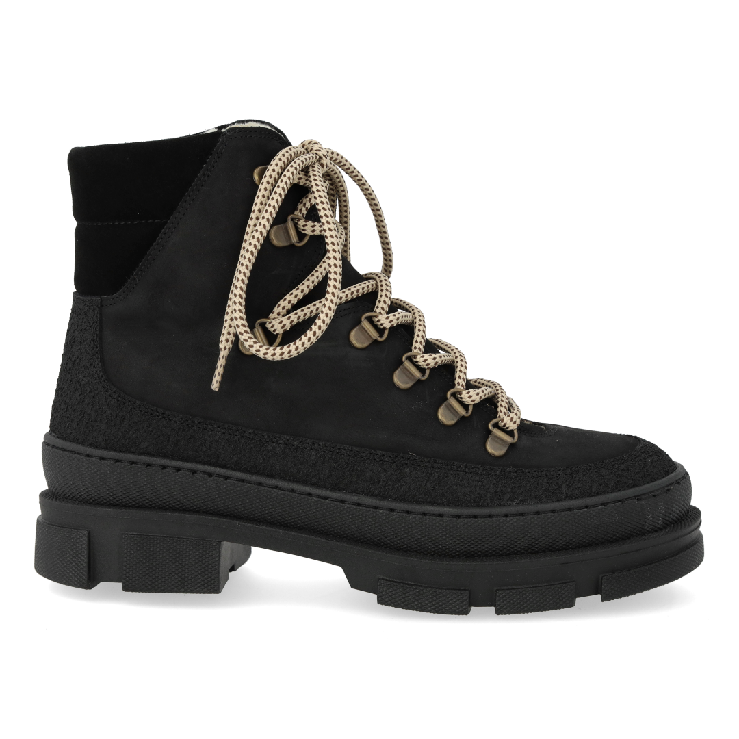 Schnürstiefel mit Wollfutter