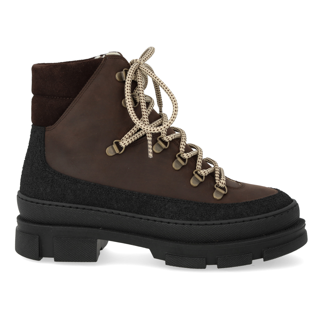 Schnürstiefel mit Wollfutter