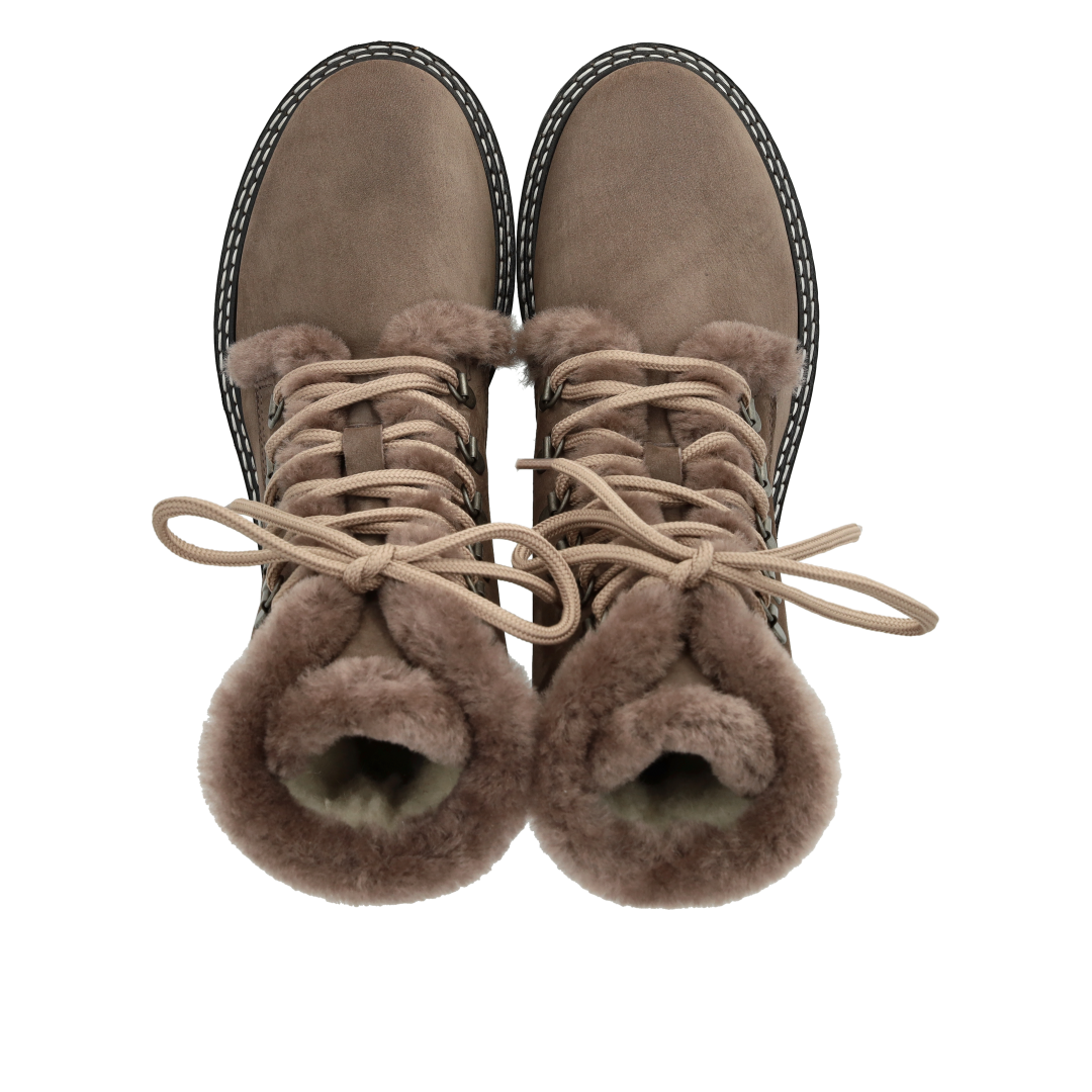 Klobiger Schnürstiefel mit weichem Merino-Futter
