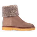 Wildlederstiefel mit weichem Lammwollfutter