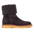 Wildlederstiefel mit weichem Lammwollfutter