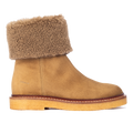 Wildlederstiefel mit weichem Lammwollfutter