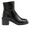 Lederstiefelette mit grafischem Blockabsatz