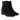 Stiefelette mit skulpturalem schwarzen Holzabsatz