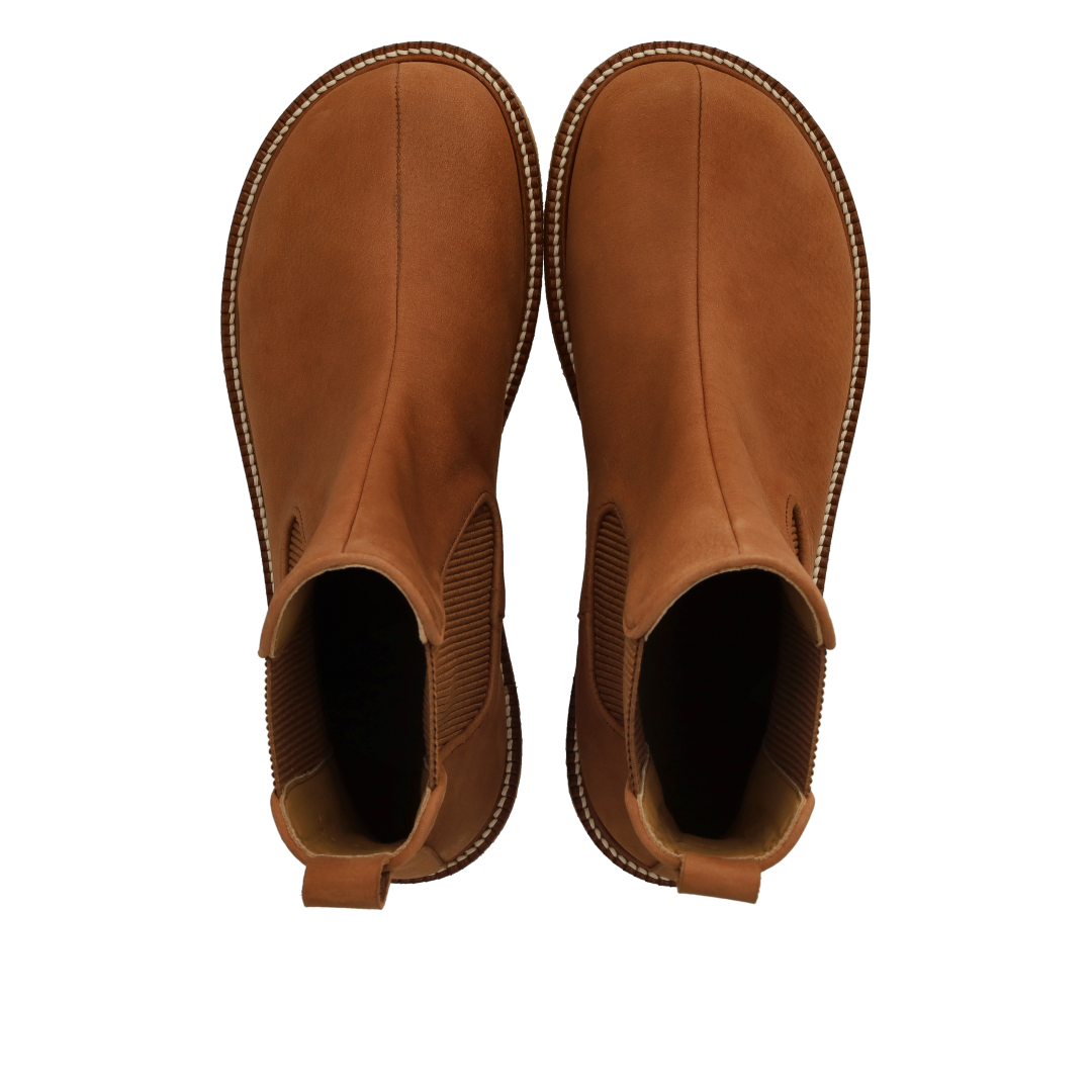 Chelsea-Stiefel mit zentrierter Steppnaht