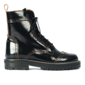 Klobiger Schnürstiefel mit Brogue-Lochmuster