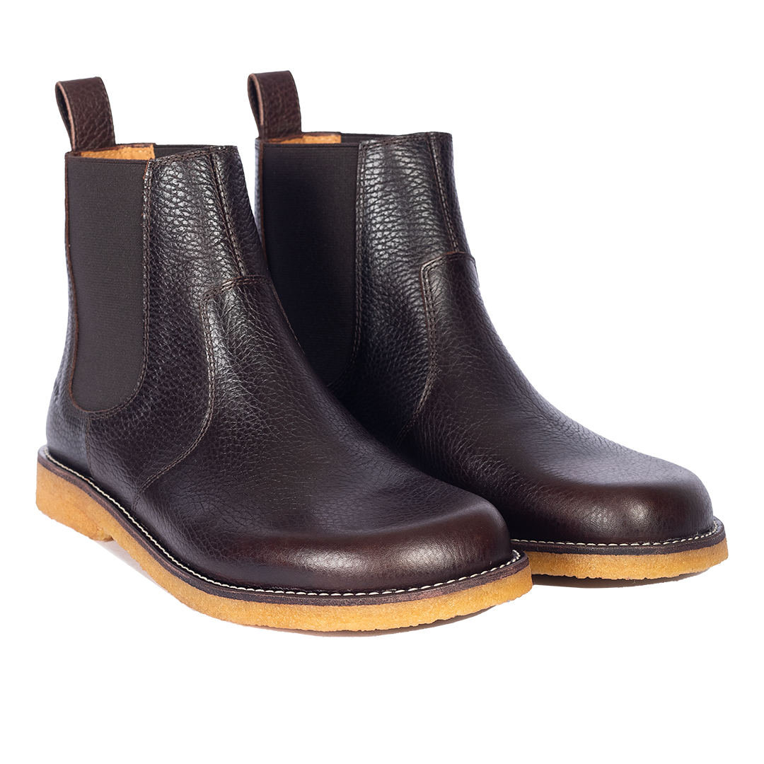 Chelsea-Stiefel mit Kontrastnähten