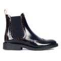Stiefel mit dekorativem Brogue-Lochmuster