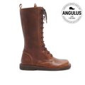 Schnürstiefel mit hohem Schaft und Kontrastdetails