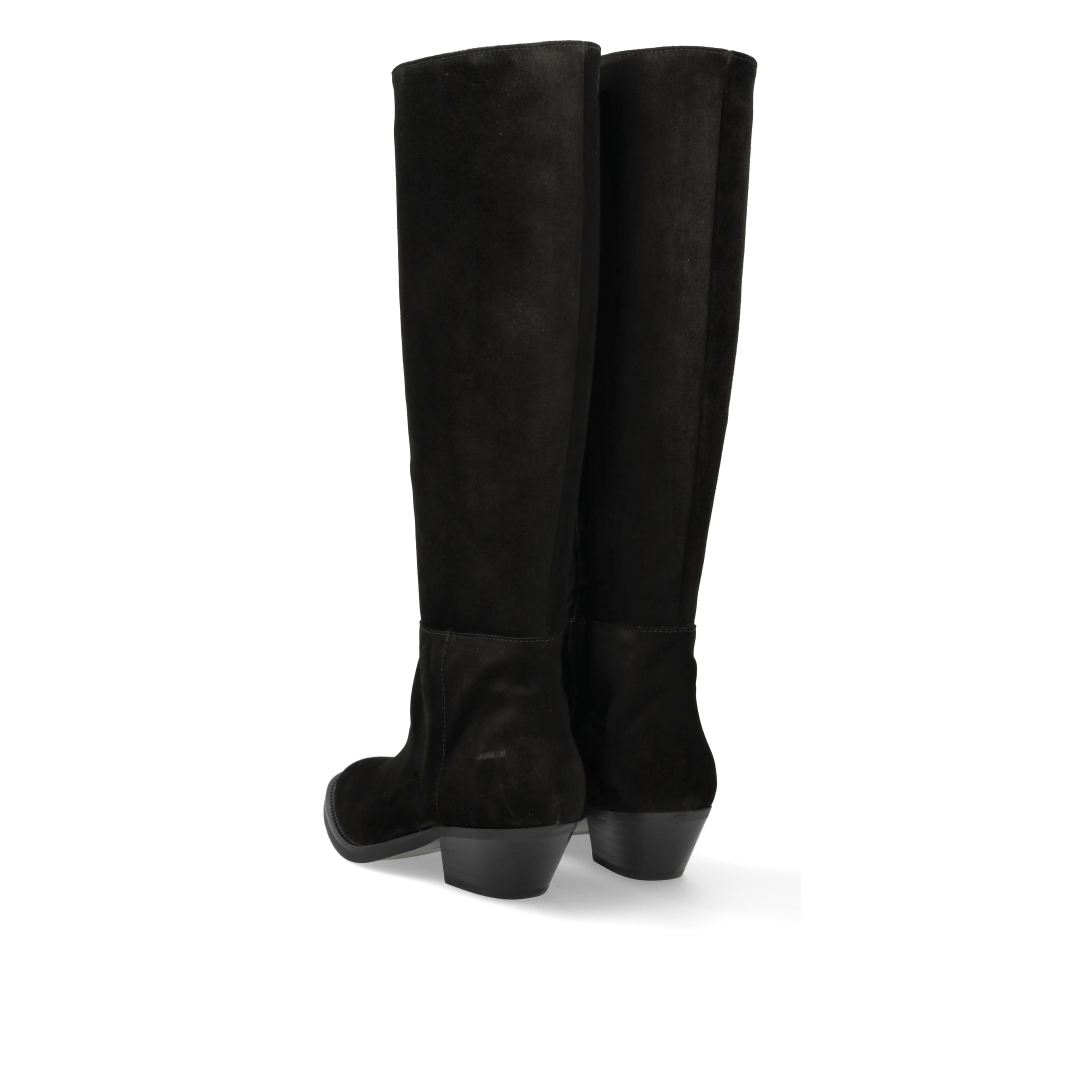Wildlederstiefel mit hohem Schaft