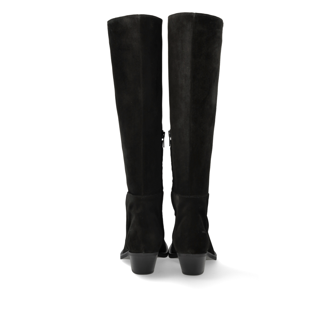 Wildlederstiefel mit hohem Schaft