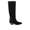 Wildlederstiefel mit hohem Schaft
