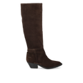 Wildlederstiefel mit hohem Schaft