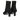 Skulpturaler Stiefel mit spitzer Spitze