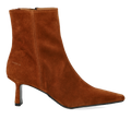Skulpturale Stiefelette mit spitzer Spitze
