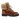 Colorblock-Stiefel mit Pelzdetails