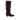 Langschaftiger Wildlederstiefel mit Raffung
