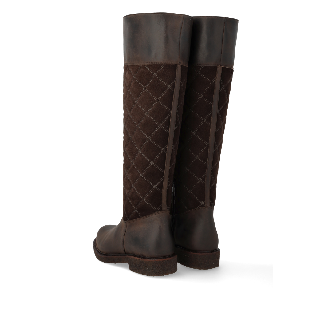 Langschaftstiefel mit Steppdetail