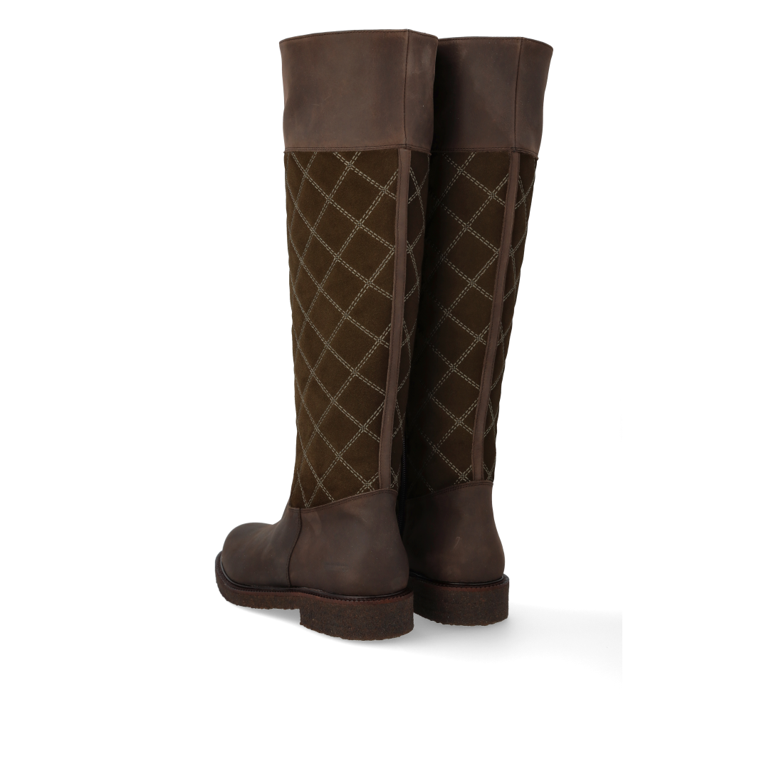 Langschaftstiefel mit Steppdetail