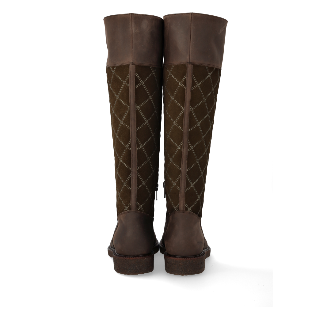 Langschaftstiefel mit Steppdetail
