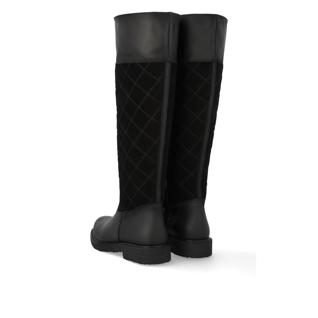 Langschaftstiefel mit Steppdetail
