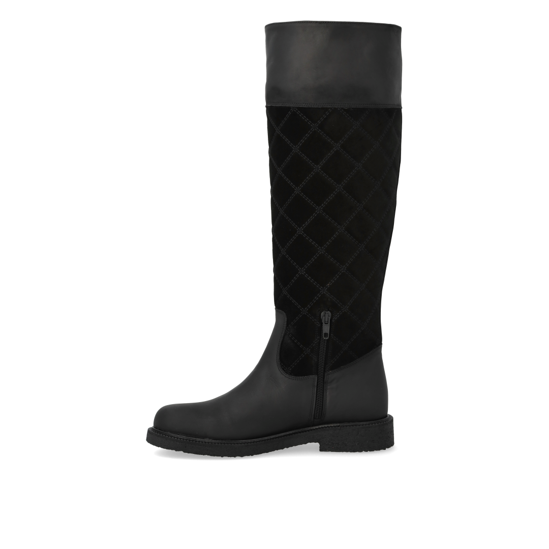 Langschaftstiefel mit Steppdetail
