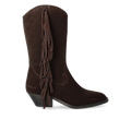 Cowboystiefel mit geschwungenem Schaft und Fransen