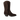 Cowboystiefel mit geschwungenem Schaft und Fransen