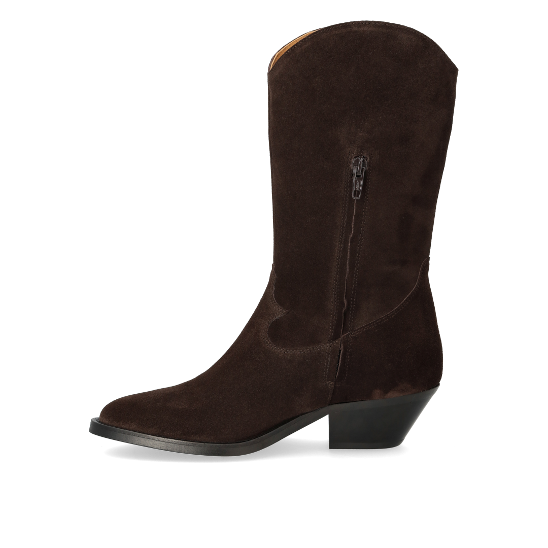 Cowboystiefel mit geschwungenem Schaft und Fransen