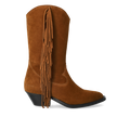 Cowboystiefel mit geschwungenem Schaft und Fransen