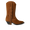 Cowboystiefel mit geschwungenem Schaft und Fransen