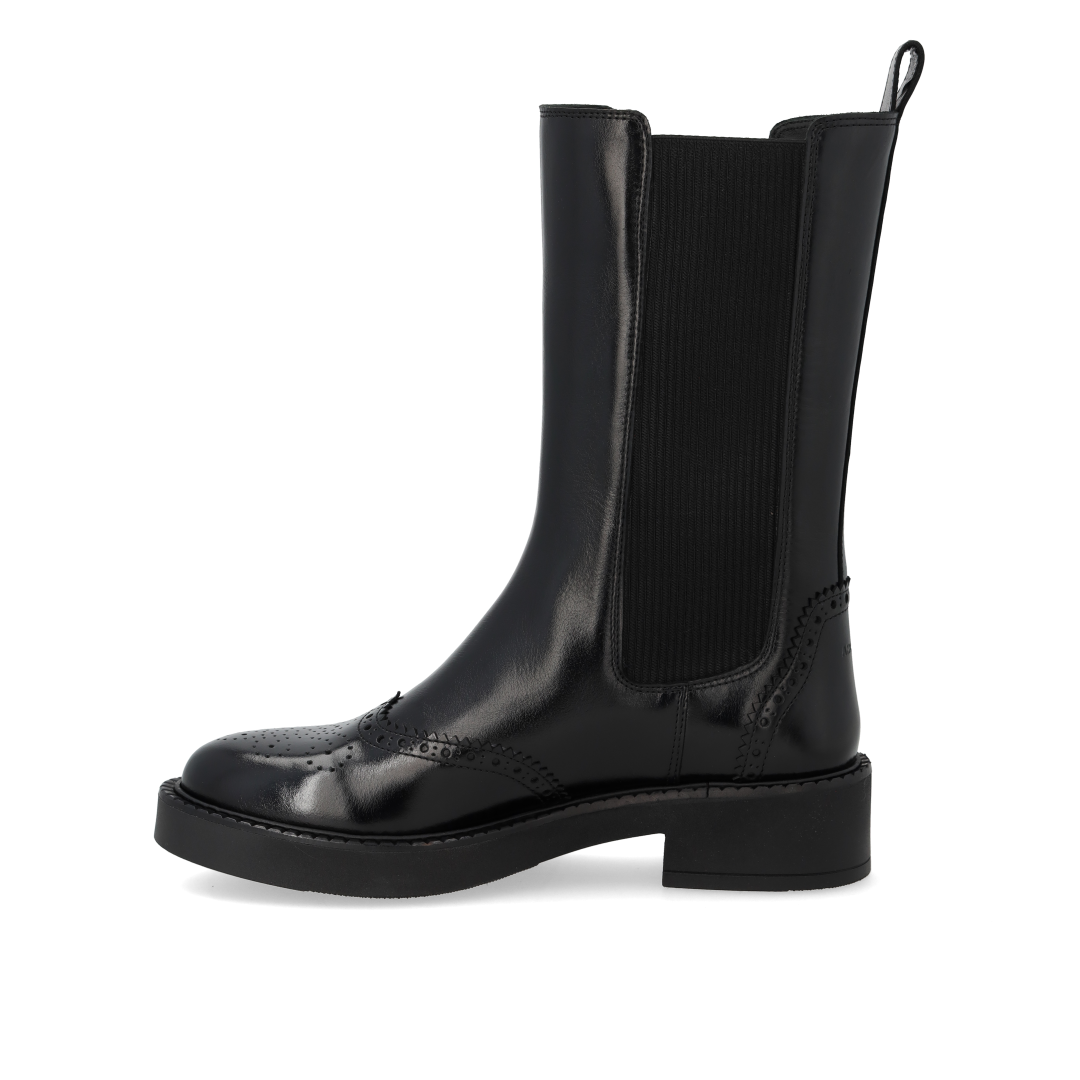 Chelsea-Stiefel mit Brogue-Lochmuster