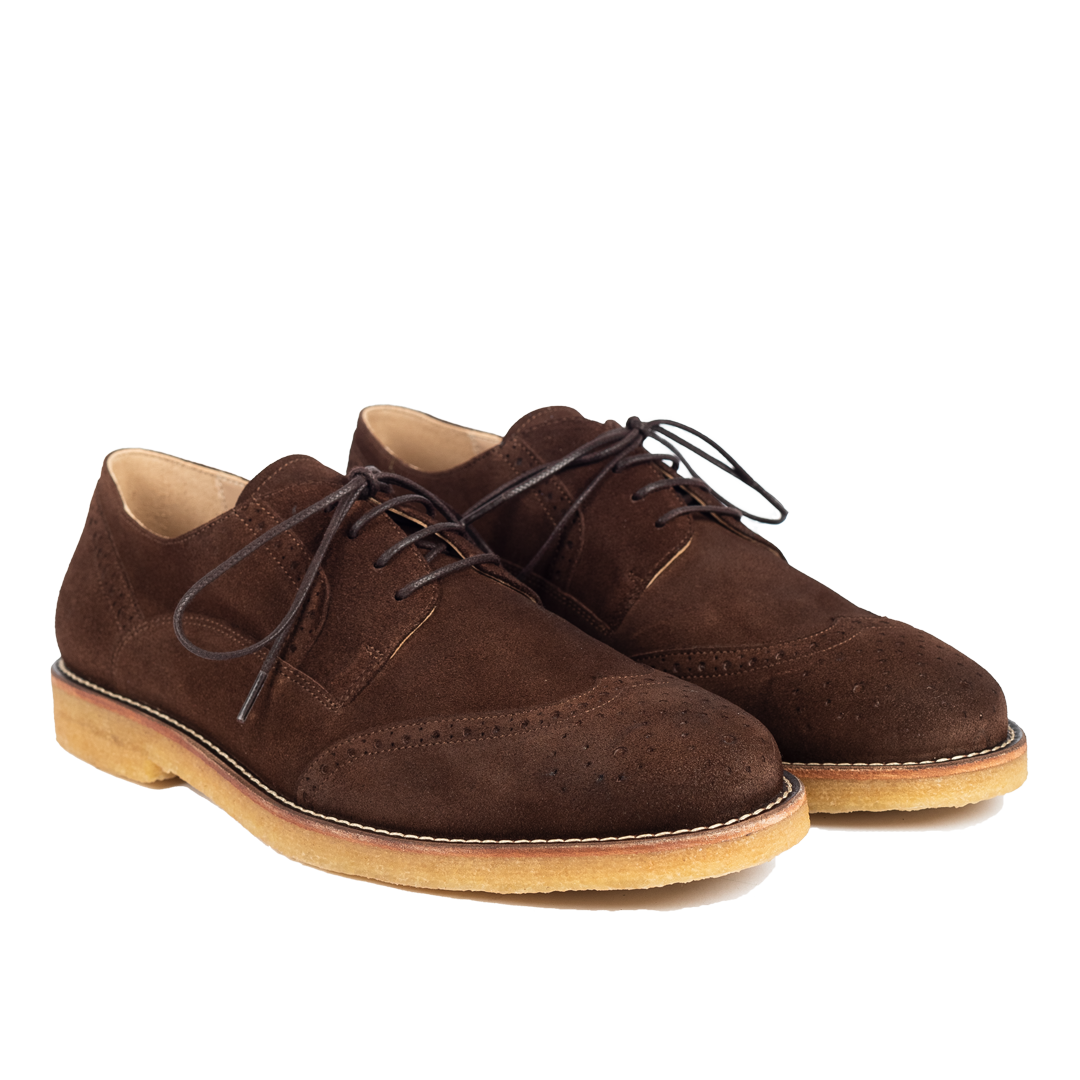Schnürschuhe mit Brogue-Muster