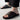 Slip-on Kreuzriemen-Ledersandale