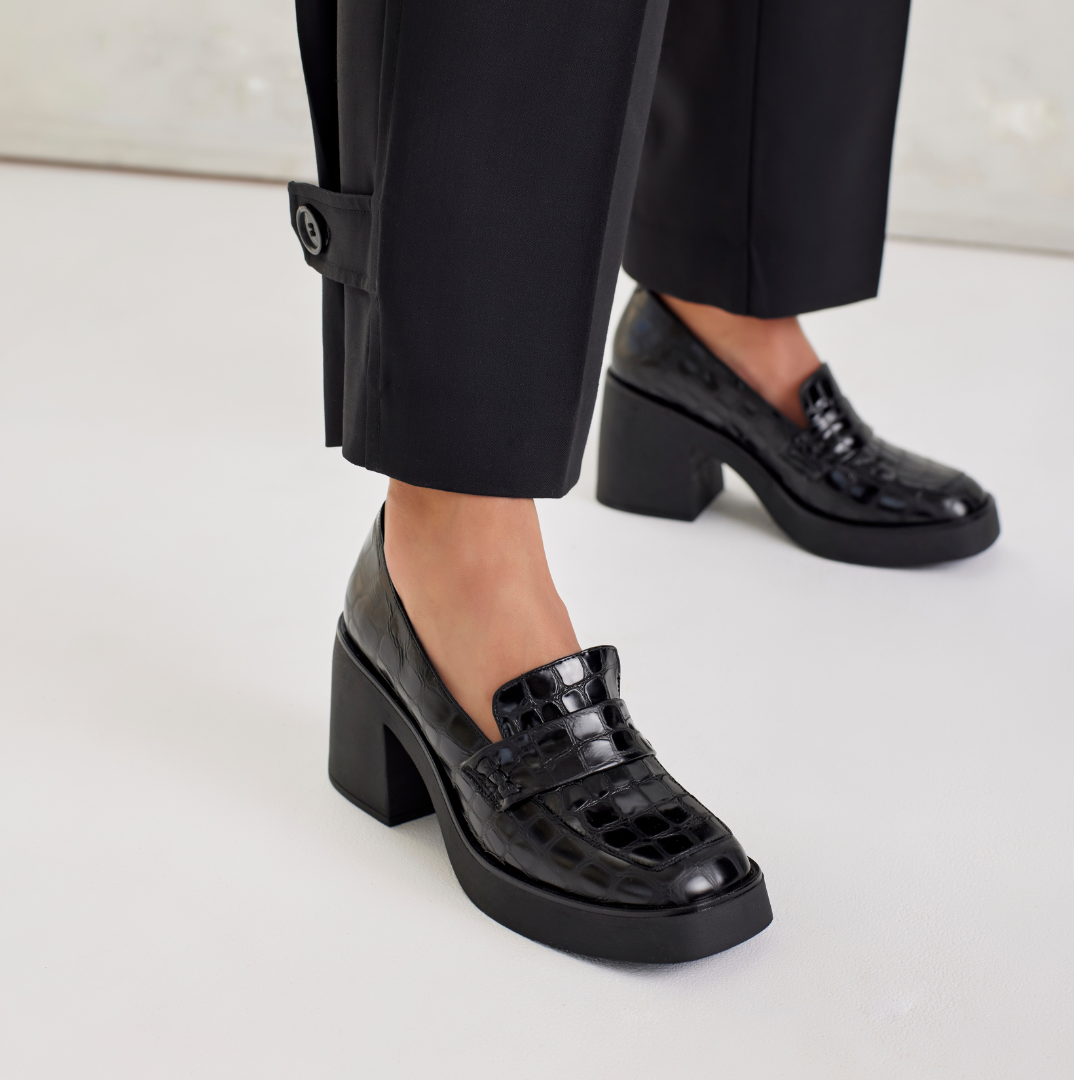 Loafer mit Absatz
